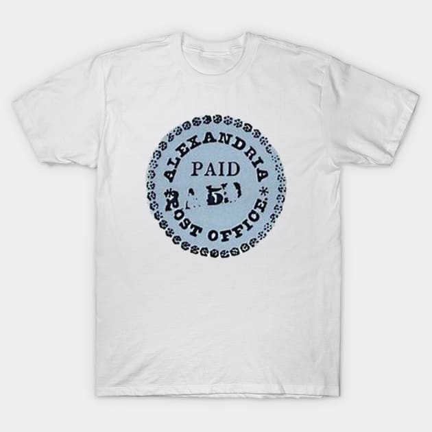 BLUE BOY POSTMASTER PROVISIONAL STAMP T-Shirt by Cult Classics